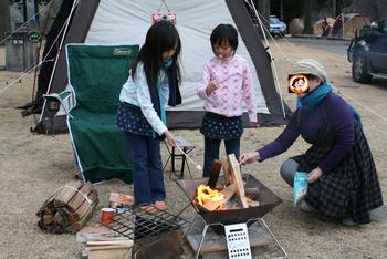 歌瀬キャンプ場　年越しキャンプ＆新春もちつき大会①