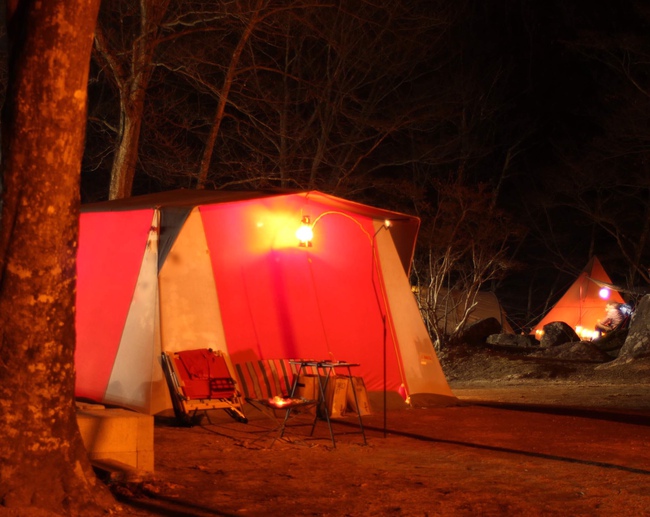 １月の不動尊公園キャンプ場でニヤニヤが止まらない