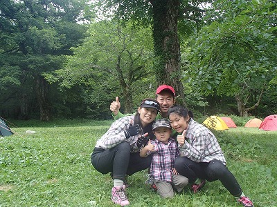 家族で、上高地～徳澤キャンプ場へ　後半