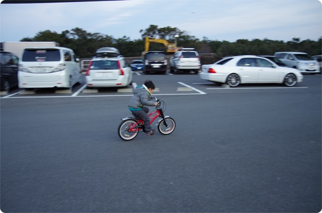 若洲公園でサイクリング　(2014年3月8日）