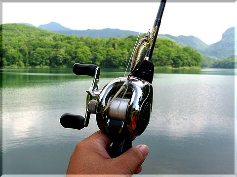 避暑地で釣り