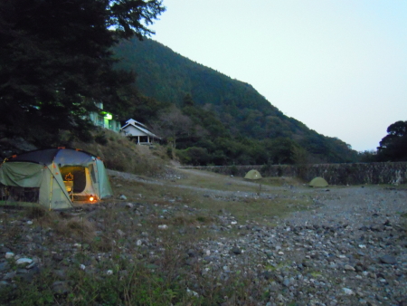 宮妻峡キャンプ場　その１