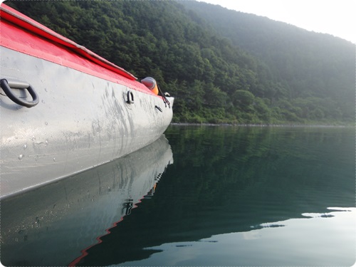 カヤックキャンプ in 西湖(2013年7月26～28日）