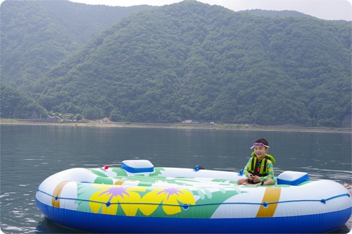 カヤックキャンプ in 西湖(2013年7月26～28日）