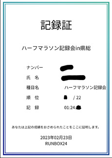 TRCハーフマラソン記録会 2023/03/05 12:00:00