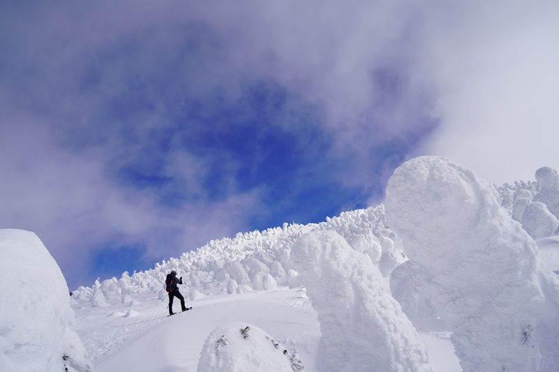 西吾妻山のスノーモンスター群