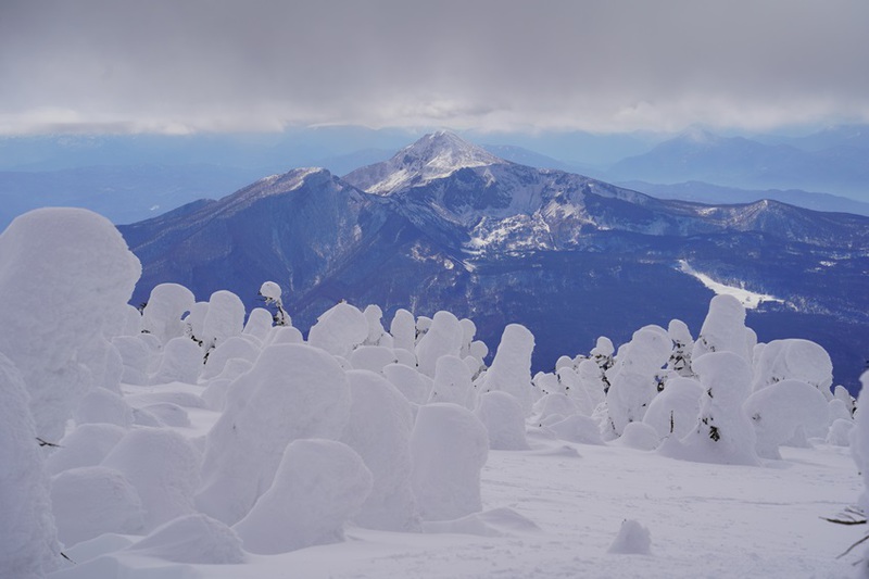西吾妻山のスノーモンスター群