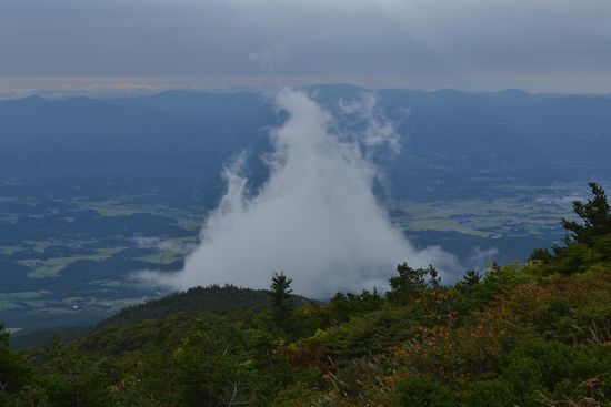 ほんのり秋色の安達太良山
