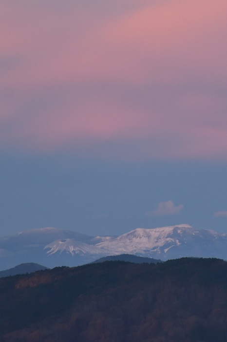 小春日和の鹿狼山と霊山