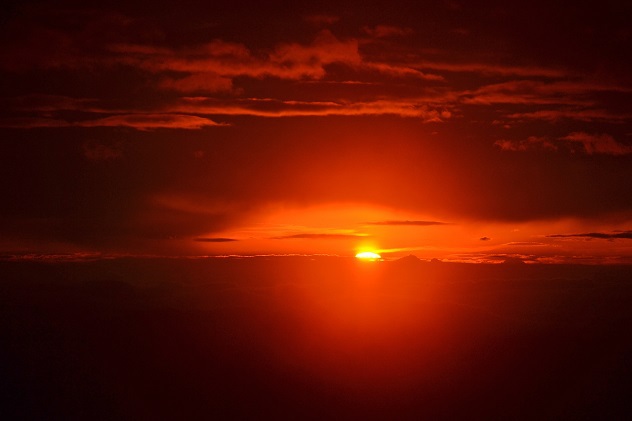 2017年の初日の出は安達太良山