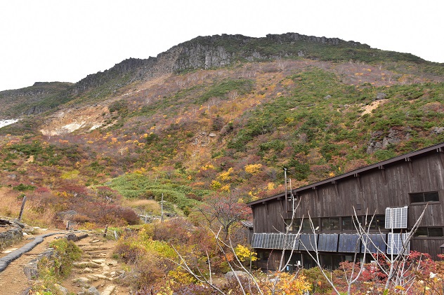 安達太良山の湯川渓谷