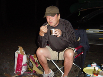 丸瀬布いこいの森で川下りキャンプ･･･を断念した