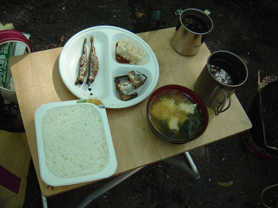 丸瀬布いこいの森で川下りキャンプ･･･を断念した