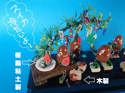 富士山発♪ ひとちが凸凹ライフ2:どんぐり工作♪ 七夕