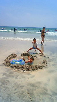 伊豆・多々戸で海水浴 2010/07/26 12:17:12