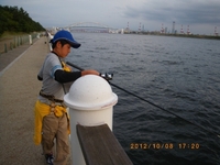 大阪、舞洲でのコスリ釣り　10月8日（月） 2012/10/09 00:00:35