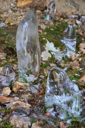 氷筍に魅せられて
