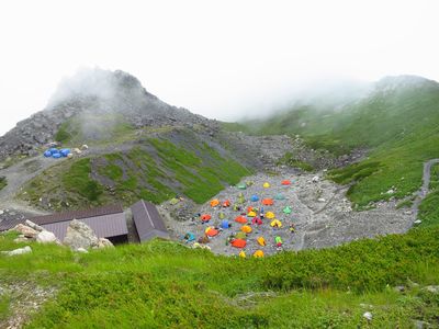 テントを担いで北アを歩く！白馬三山～初日～