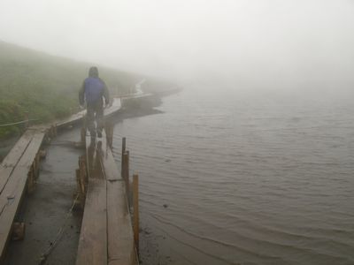 秋田駒ヶ岳　天気悪ぅ