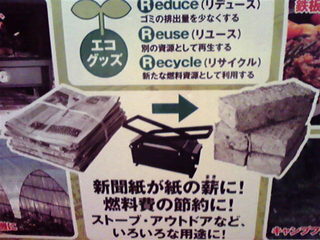 新聞紙を燃料にする!? 紙与作