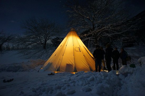 粕川雪中CAMP　DAY1