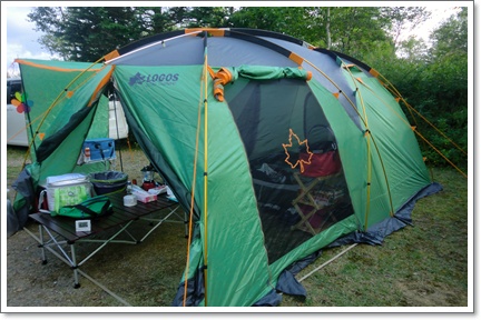 大阪からのキャンプ日記:初テント「LOGOS：プレミアムリンクドゥーブル 