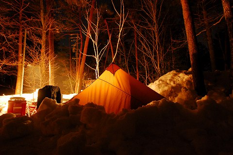 雪中キャンプ練習会　inNAO明野高原キャンプ場　レポ2