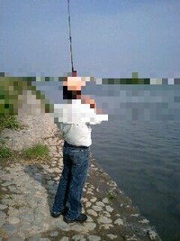 多摩川でナマズ釣り～