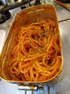 メスティンでナポリタン