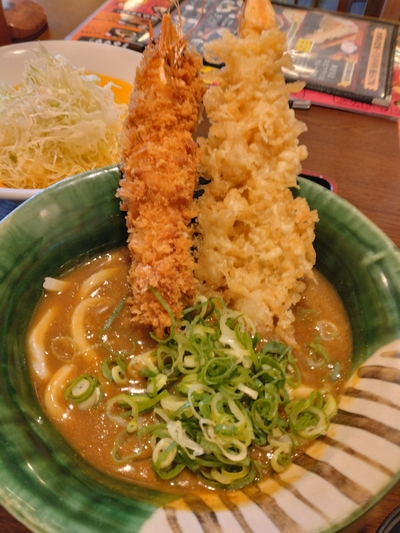 滋賀 海老カレーうどん