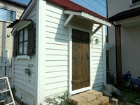 小屋のドアをリニューアル 2013/09/22 20:39:35