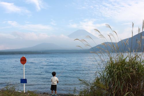 本栖湖でキャンプ