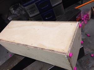 自作　木製カトラリーケース