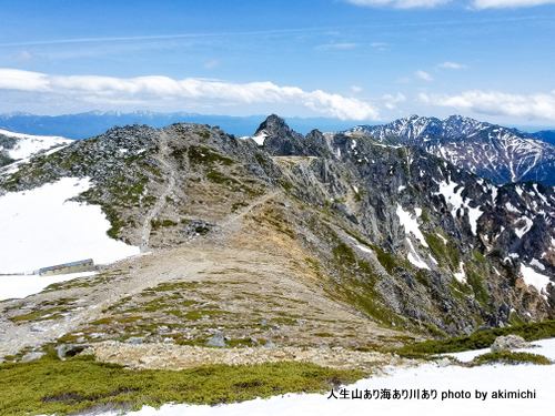 木曽駒ヶ岳山頂からの景色