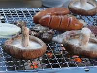 自宅玄関先でIGTをセットしてＢＢＱパーティ－