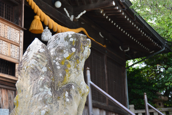 浮石がある神社　生石神社