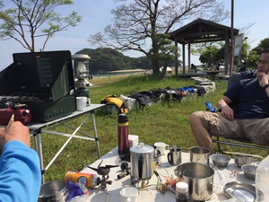 山田海岸シーカヤック キャンプ