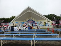 キャンピングカー屋上より花火観賞 2015/08/08 05:37:12