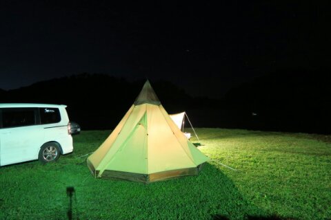 志高湖の夜！