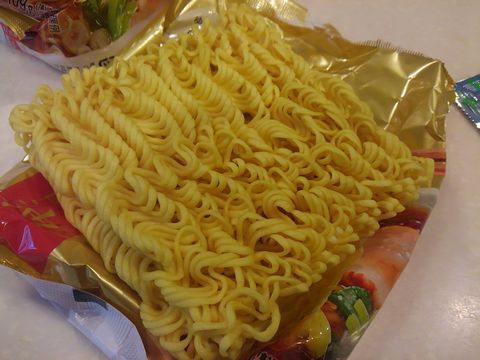 キャンプの麺