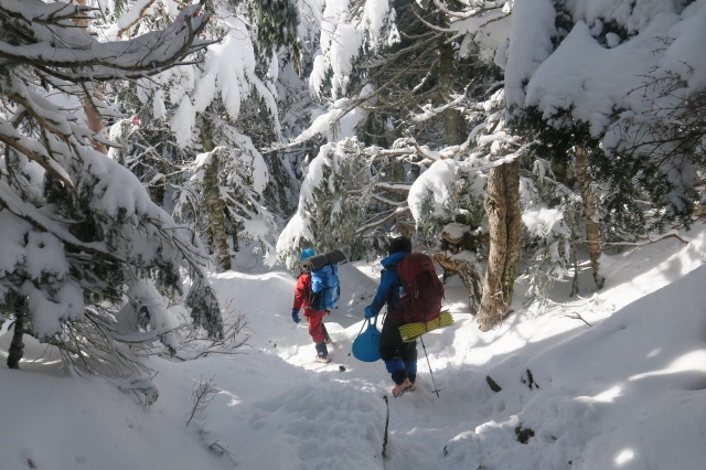 天狗岳 雪山テント泊（後編）