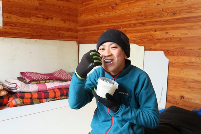 硫黄岳で山初め　オーレン冬季小屋泊（後編）