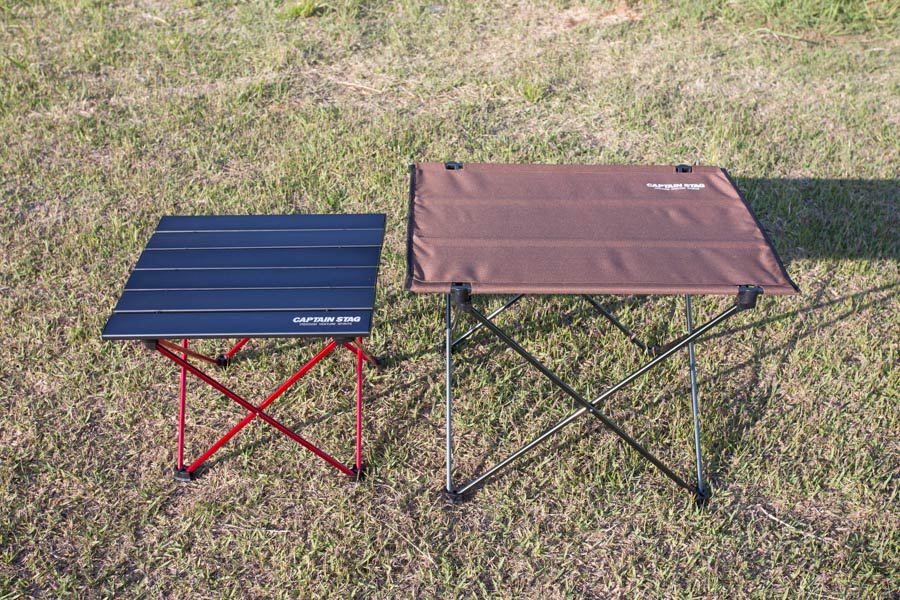 カメラとキャンプが趣味の部屋 キャプテンスタッグ トレッカー ジュラルミンロールテーブル
