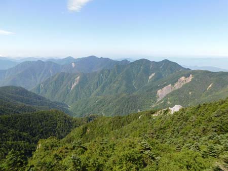 お仕事で聖岳＆光岳　18/08/03-07