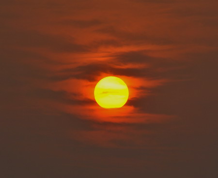 red sun