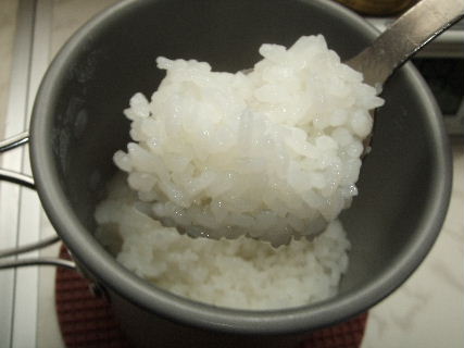 スノピdeクッキング！白米飯盒炊飯実験・7