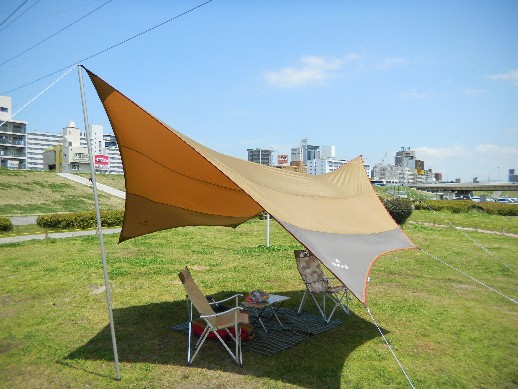 淀川河川敷公園　ディキャンプ