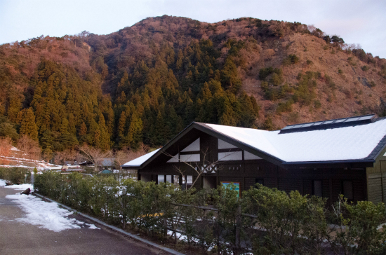 雪上で迎えた初日の出 【青川峡CP】