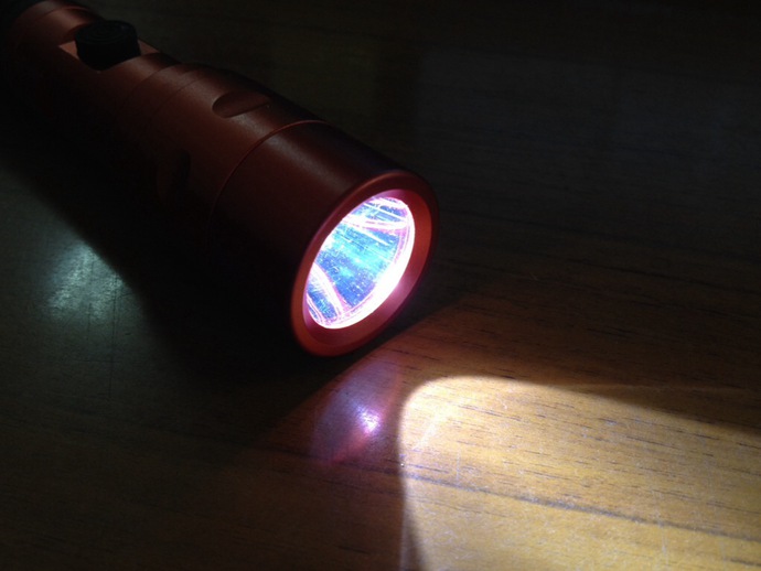 NOS ノス FLASH LIGHT 大小２本セット ハイパワー LED ライト
