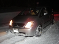雪中　富士山　須走口 2010/02/23 23:34:11